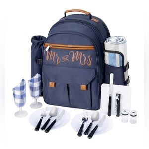 AW Bridal picnic backpack gift for couples